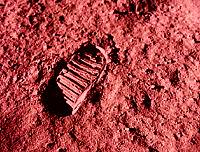 le premier pas sur Mars