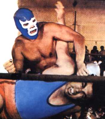 Blue Demon en plein travail